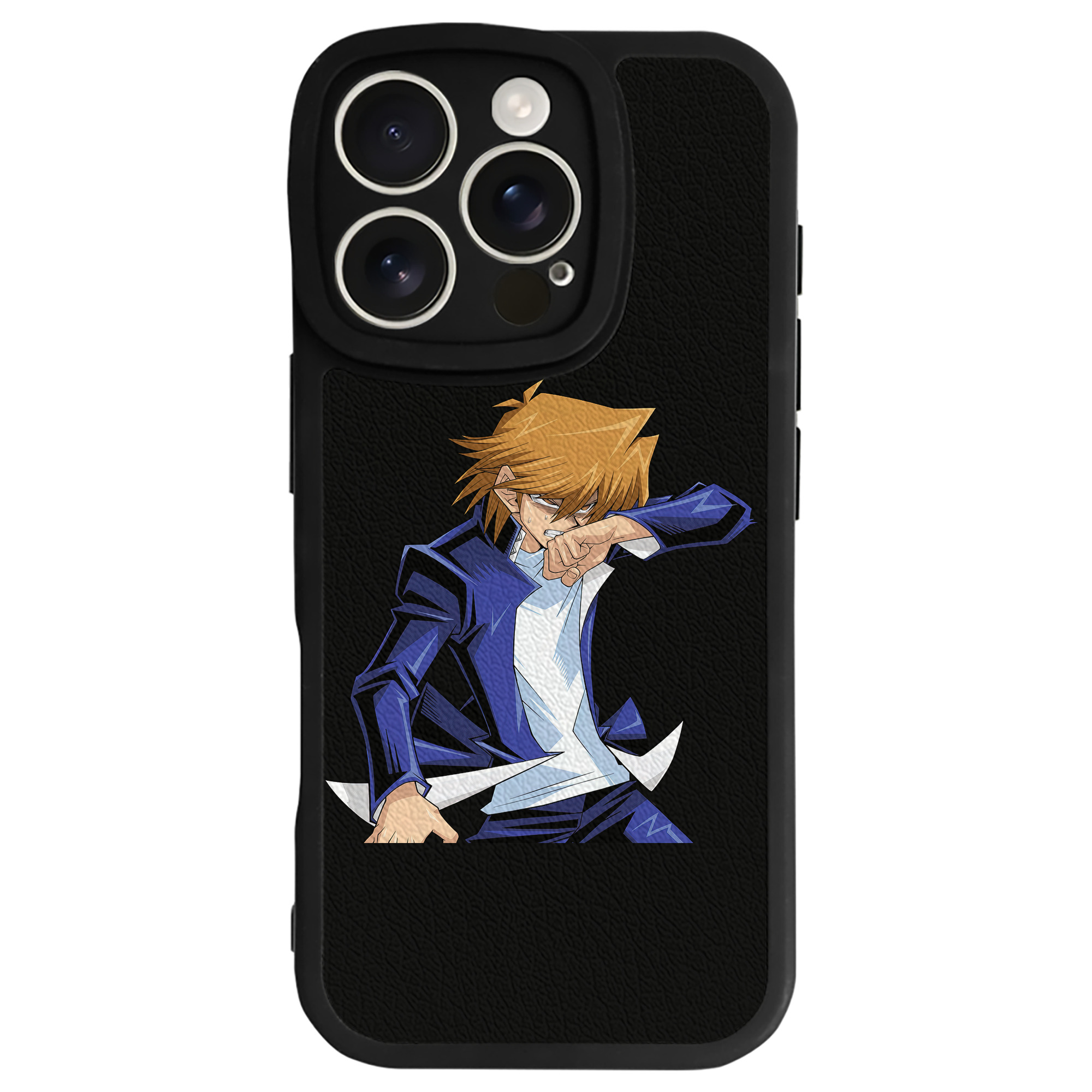 （画像用） 遊☆戯☆王 Yu-Gi-Oh! 【iPhone 16シリーズ対応】シリコンスマホケース（レザー調） 材質：シリコン